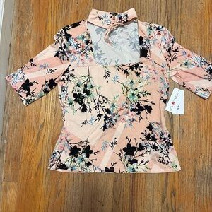 Guess Peach Floral NEW Shirt size L